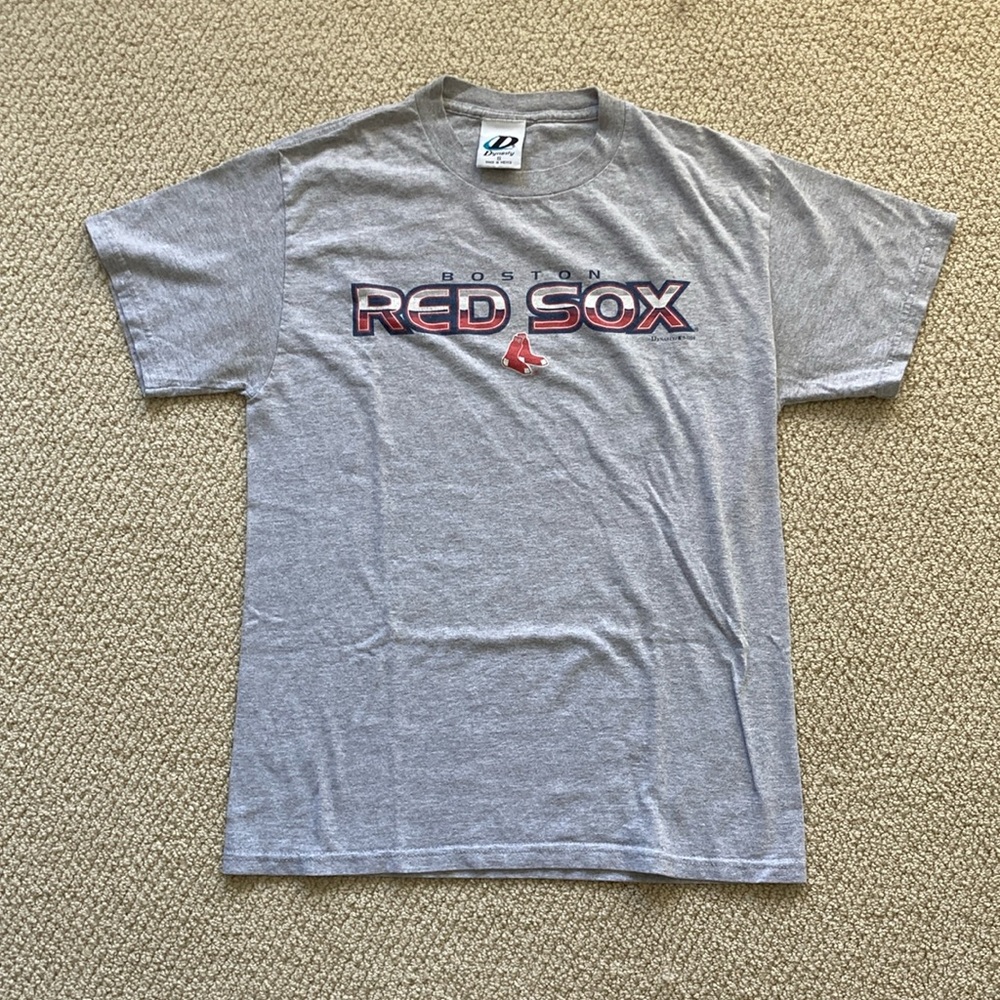 Dynasty Boston Red Sox MLB Baseball Grey T-Shirt Unisex Men’s Size Small EUC